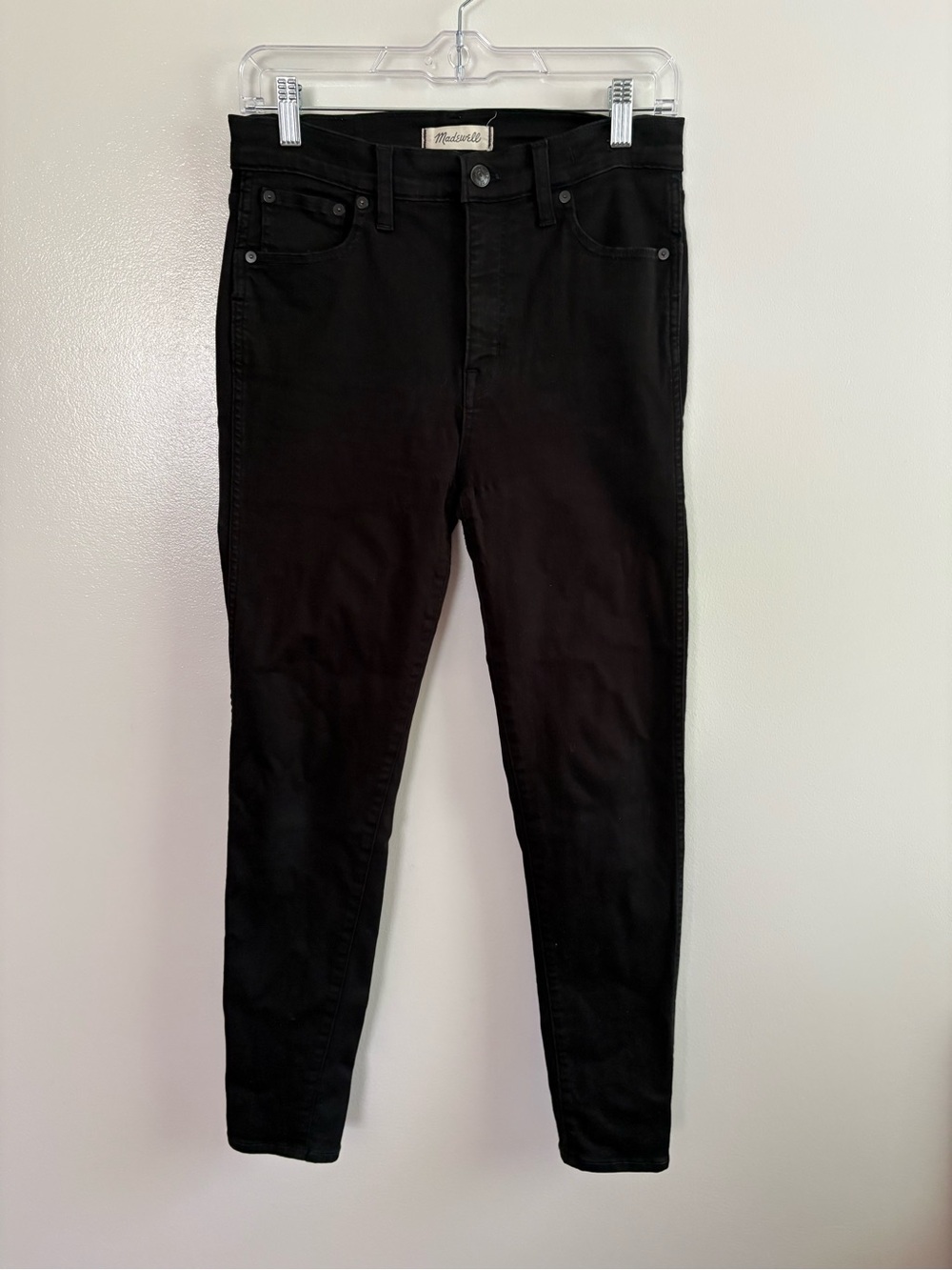 Madewell Women's Black 10” High Riser Skinny Skinny Size 28